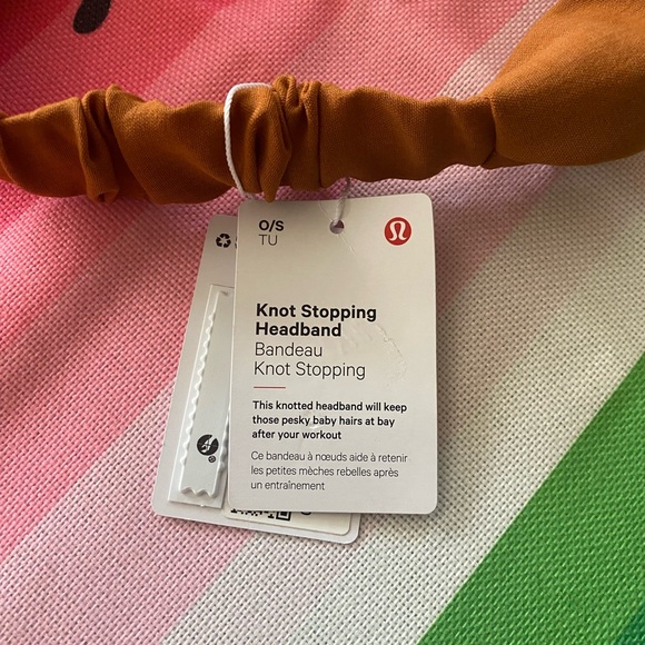 NWT Lululemon Knot Stopping Headband O/S Rustic Orange - Picture 3 of 4
